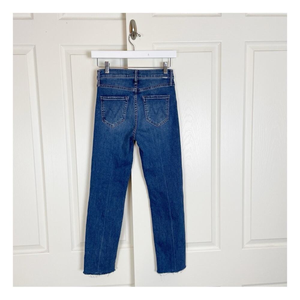 MOTHER The Dazzler Ankle Step Fray Jeans Walking On Coals Wash Sz 25 - Picture 6 of 11
